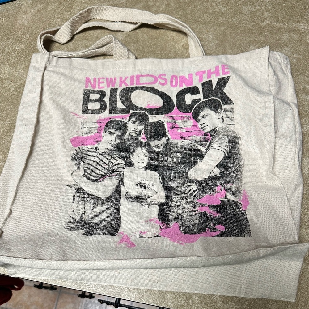 New Kids On The Block Tote Bag. Pre-owned. Great condition. Only used once